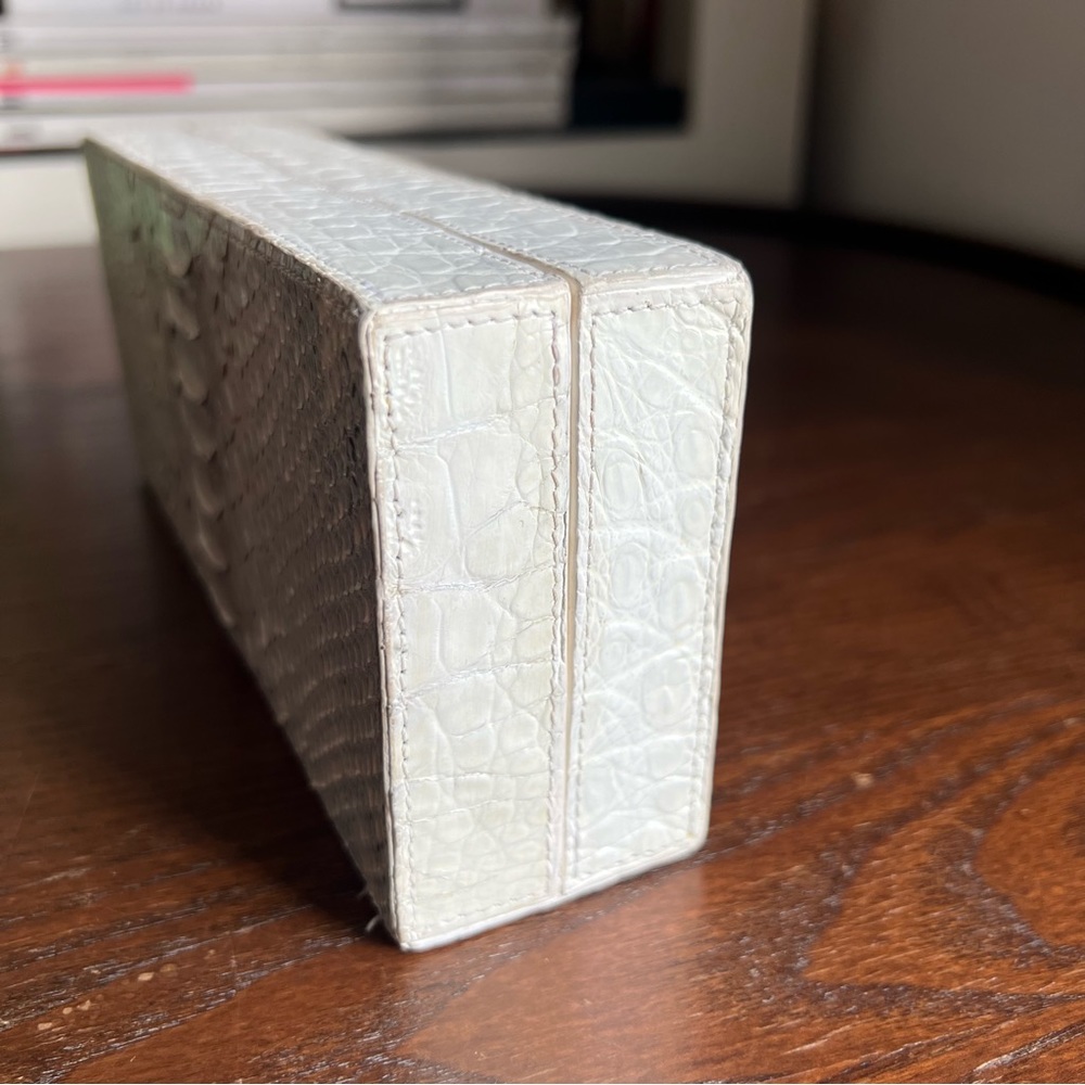 Nancy Gonzalez Crocodile & Python Box Clutch - image 4